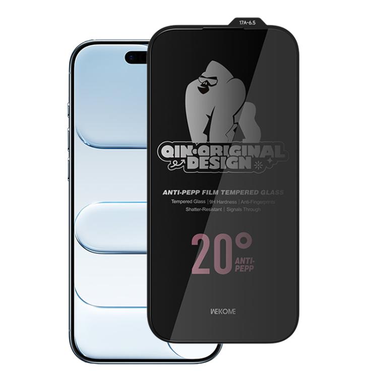 For iPhone Air WK WTP-121 Qin-Original Design 9D Curved 20-degree Privacy Tempered Glass Film by WK