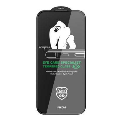 For iPhone Air WK WTP-131 Qin Series 9D Curved Light-Filtering Eye-Caring HD Tempered Glass Film by WK
