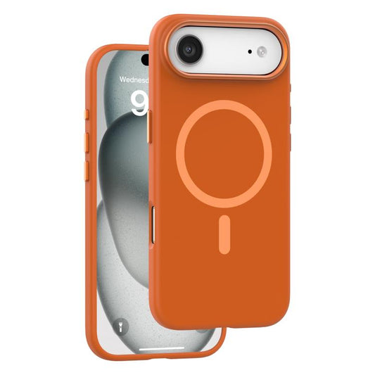 For iPhone Air Mutural Karen Series Liquid Silicone MagSafe Phone Case(Orange) by Mutural
