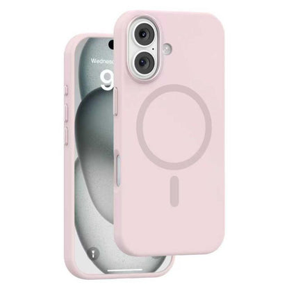 For iPhone 17 Mutural Karen Series Liquid Silicone MagSafe Phone Case(Pink) by Mutural
