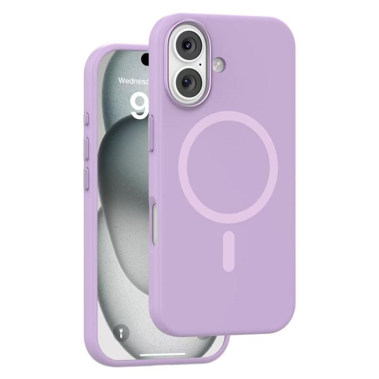 For iPhone 17 Mutural Karen Series Liquid Silicone MagSafe Phone Case(Purple) by Mutural
