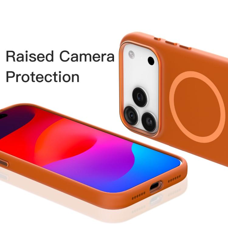 For iPhone Air Mutural Karen Series Liquid Silicone MagSafe Phone Case(Orange) by Mutural