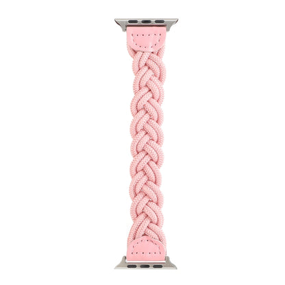 Elastic Woven Watch Band For Apple Watch Series 7 41mm / 6 & SE & 5 & 4 40mm / 3 & 2 & 1 38mm, Length:150mm(Pink) by bashfashion