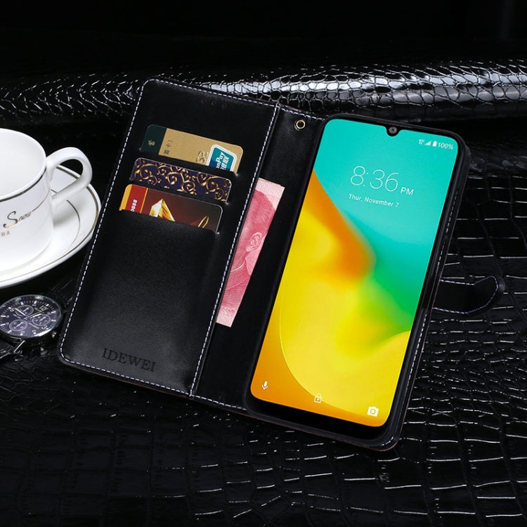 For ZTE Blade A7 Prime idewei Crocodile Texture Horizontal Flip Leather Case with Holder & Card Slots & Wallet(Black) by idewei