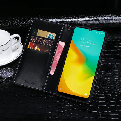 For ZTE Blade A7 Prime idewei Crocodile Texture Horizontal Flip Leather Case with Holder & Card Slots & Wallet(Black) by idewei