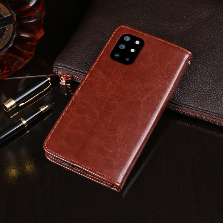 For OnePlus 8T idewei Crazy Horse Texture Horizontal Flip Leather Case with Holder & Card Slots & Wallet(Rose Red) by idewei