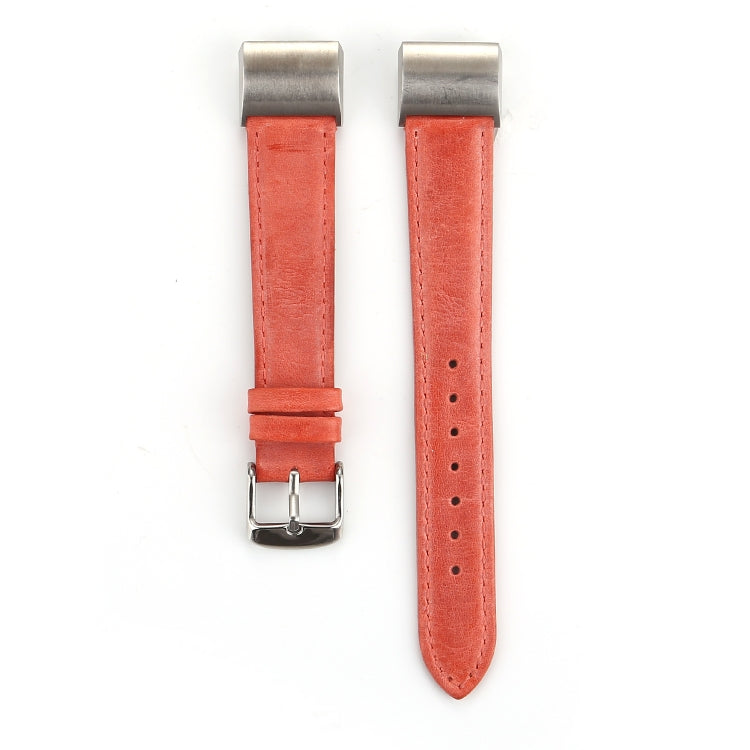 For Fitbit Charge 2 Fresh Style Leather Watch Band(Orange) by bashfashion