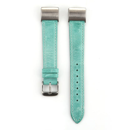 For Fitbit Charge 2 Fresh Style Leather Watch Band(Green) by bashfashion