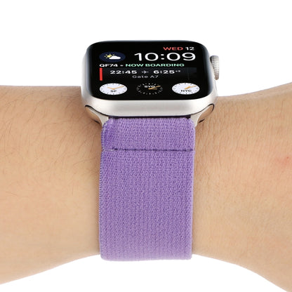 Solid Color Silicone Watch Band For Apple Watch Series 7 45mm / 6 & SE & 5 & 4 44mm / 3 & 2 & 1 42mm(Purple) by bashfashion