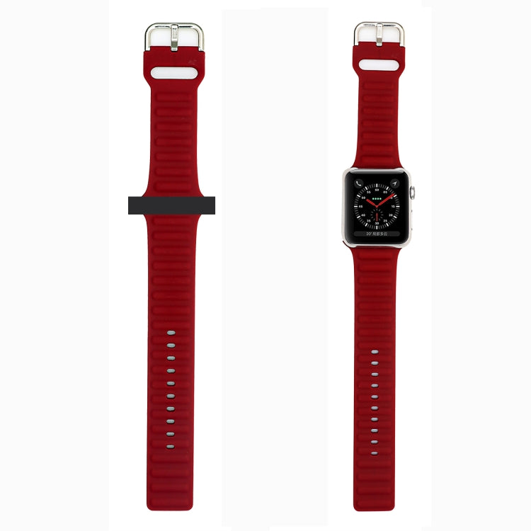 Silicone Watch Band For Apple Watch Ultra 49mm&Watch Ultra 2 49mm / Series 9&8&7 45mm / SE 3&SE 2&6&SE&5&4 44mm / 3&2&1 42mm(White) by bashfashion