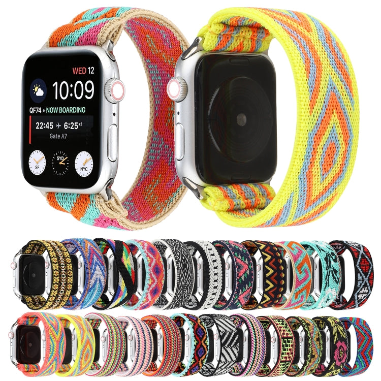Nylon Watch Band For Apple Watch Series 7 45mm / 6 & SE & 5 & 4 44mm / 3 & 2 & 1 42mm(23) by bashfashion