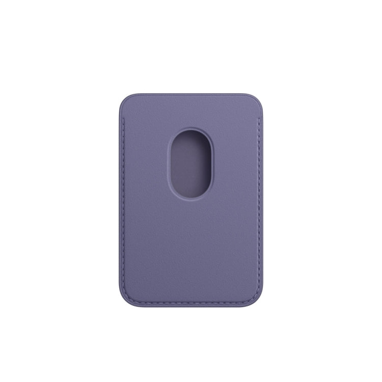 Leather Wallet Pouch Card Holder Magsafing Case for iPhone 17-12 Series (Purple) by bashfashion