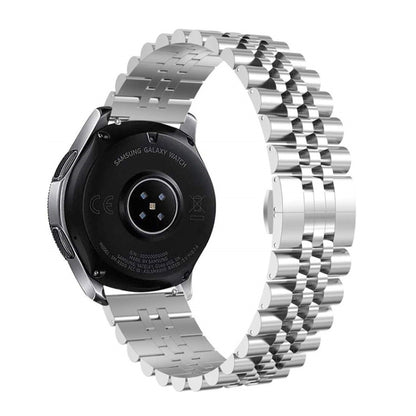 20mm For Samsung Galaxy Watch 3 41mm Five Beads Steel Watch Band(Silver) by bashfashion