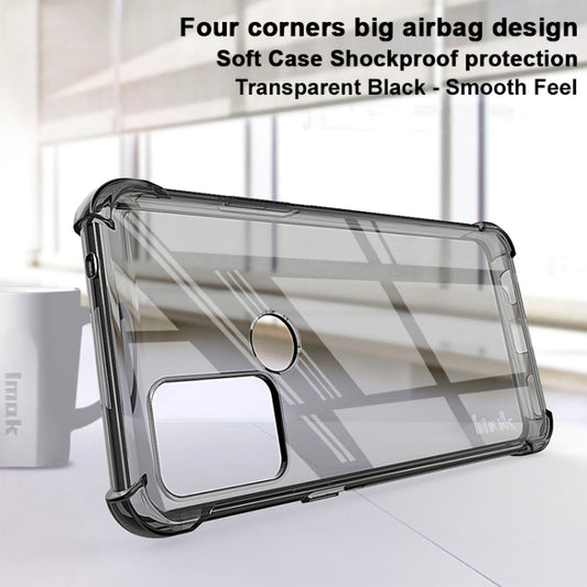 For HTC Desire 20 / Desire 20+ IMAK All Coverage Shockproof Airbag TPU Case(Transparent Black) by imak