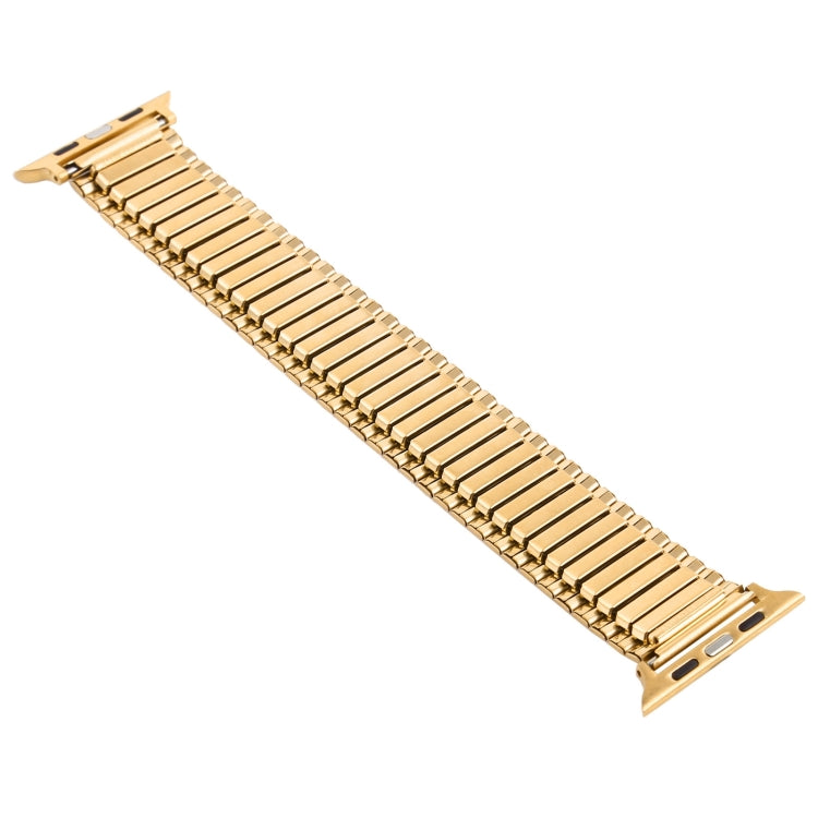Elastic Aluminum Watch Band For Apple Watch Series 9&8&7 41mm / SE 3&SE 2&6&SE&5&4 40mm / 3&2&1 38mm(Gold) by bashfashion
