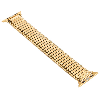 Elastic Aluminum Watch Band For Apple Watch Series 9&8&7 41mm / SE 3&SE 2&6&SE&5&4 40mm / 3&2&1 38mm(Gold) by bashfashion