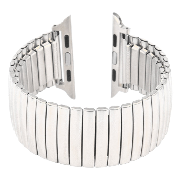 Elastic Aluminum Watch Band For Apple Watch Series 7 45mm / 6 & SE & 5 & 4 44mm / 3 & 2 & 1 42mm(Silver) by bashfashion