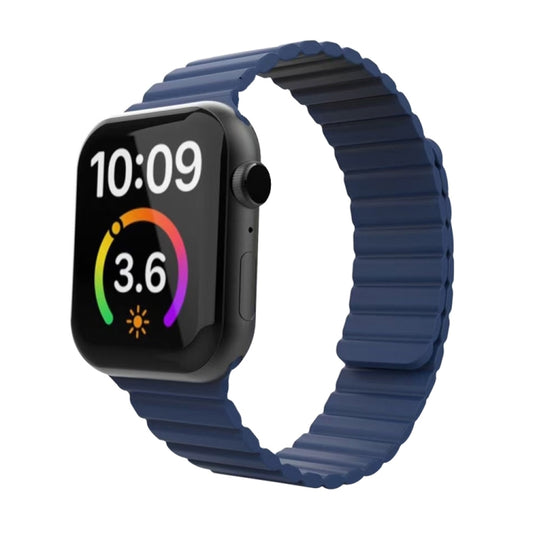 Magnetic Loop Watch Band For Apple Watch Series 7 45mm / 6 & SE & 5 & 4 44mm / 3 & 2 & 1 42mm(Blue) by bashfashion