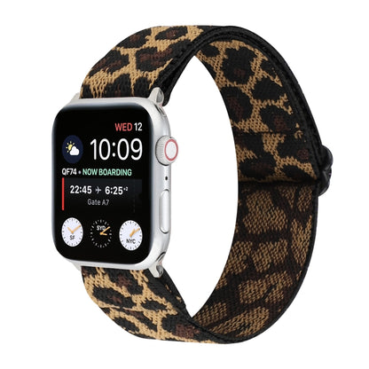 Ethnic Style Buckle Watch Band For Apple Watch Series 7 41mm / 6 & SE & 5 & 4 40mm / 3 & 2 & 1 38mm(Brown Leopard) by bashfashion