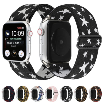 Ethnic Style Buckle Watch Band For Apple Watch Series 7 41mm / 6 & SE & 5 & 4 40mm / 3 & 2 & 1 38mm(Brown Leopard) by bashfashion
