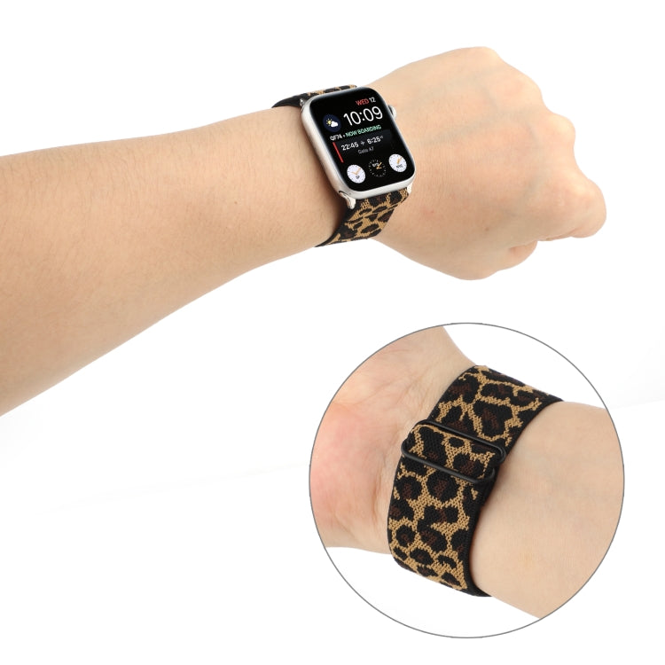 Ethnic Style Buckle Watch Band For Apple Watch Ultra 49mm&Watch Ultra 2 49mm / Series 9&8&7 45mm / SE 3&SE 2&6&SE&5&4 44mm / 3&2&1 42mm(Brown Leopard) by bashfashion