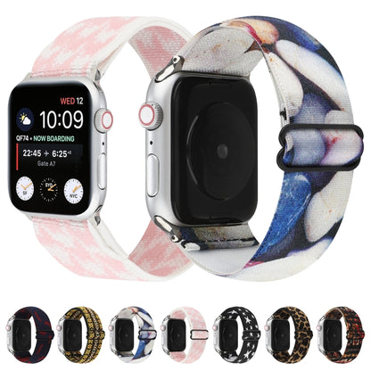 Ethnic Style Buckle Watch Band For Apple Watch Ultra 49mm&Watch Ultra 2 49mm / Series 9&8&7 45mm / SE 3&SE 2&6&SE&5&4 44mm / 3&2&1 42mm(Brown Leopard) by bashfashion