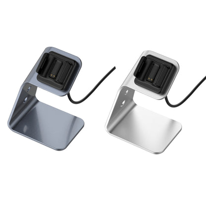 For Fitbit Charge 4 / 3 / 3 SE Universal Aluminum Alloy Charger Holder with Chip Protection, Support Fast Charging(Grey) by bashfashion