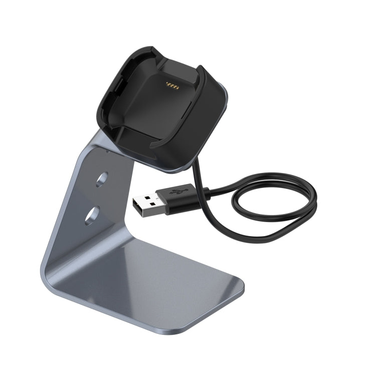 For Fitbit Versa 2 Universal Aluminum Alloy Charger Holder(Grey) by bashfashion