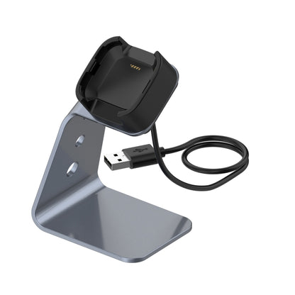 For Fitbit Versa 2 Universal Aluminum Alloy Charger Holder(Grey) by bashfashion