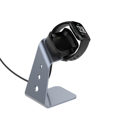 For Fitbit Versa 2 Universal Aluminum Alloy Charger Holder(Grey) by bashfashion