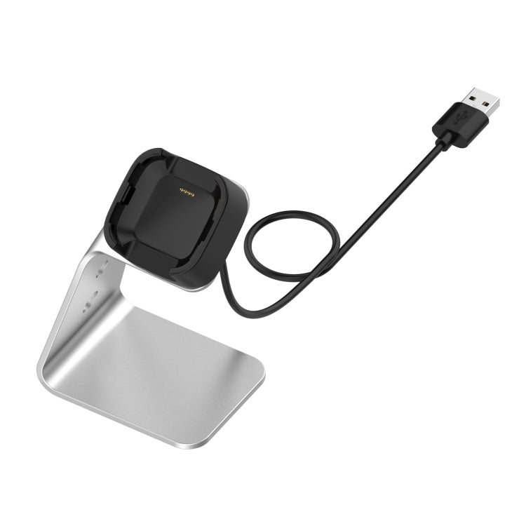 For Fitbit Versa 2 Universal Aluminum Alloy Charger Holder(Silver) by bashfashion