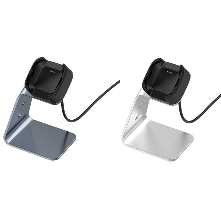 For Fitbit Versa 2 Universal Aluminum Alloy Charger Holder(Grey) by bashfashion