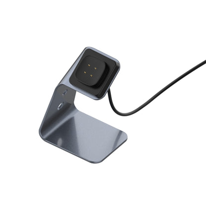 For Fitbit Versa 3 / Fitbit Sence Aluminum Alloy Charger Holder with Chip Protection, Support Fast Charging(Grey) by bashfashion