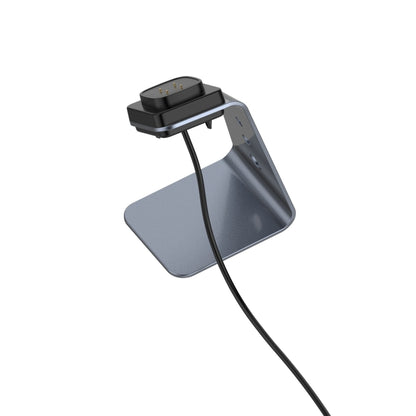 For Fitbit Versa 3 / Fitbit Sence Aluminum Alloy Charger Holder with Chip Protection, Support Fast Charging(Grey) by bashfashion