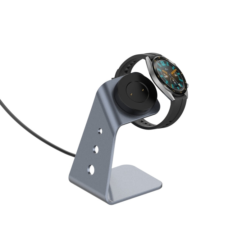 For Huawei Watch GT 2 / GT / GT 2e Universal Aluminum Alloy Magnetic Charger Holder(Grey) by bashfashion