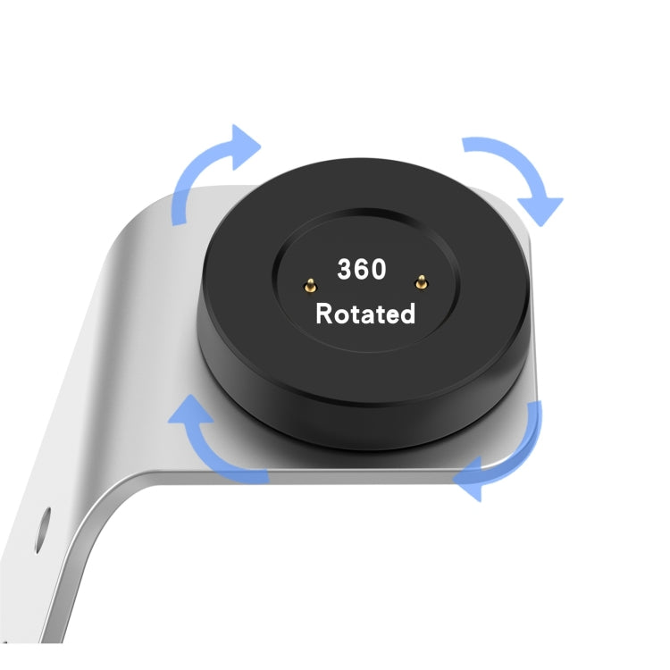 For Huawei Watch GT 2 / GT / GT 2e Universal Aluminum Alloy Magnetic Charger Holder(Silver) by bashfashion