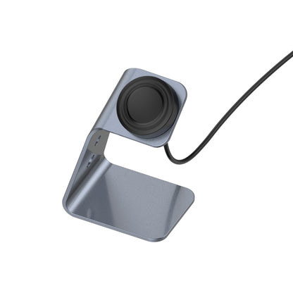 For Samsung R500 / Galaxy Watch 3 Universal Aluminum Alloy Magnetic Charger Holder with Chip Protection, Support Fast Charging(Grey) by bashfashion