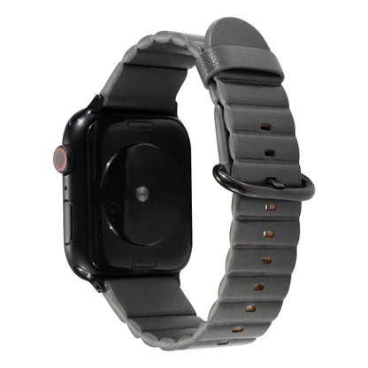 Loop Stripes Watch Band with Iron Buckle For Apple Watch Series 7 41mm / 6 & SE & 5 & 4 40mm / 3 & 2 & 1 38mm(Grey) by bashfashion