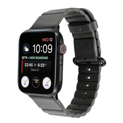 Loop Stripes Watch Band with Iron Buckle For Apple Watch Series 7 41mm / 6 & SE & 5 & 4 40mm / 3 & 2 & 1 38mm(Grey) by bashfashion