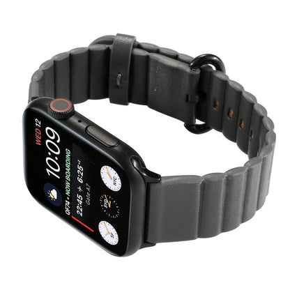 Loop Stripes Watch Band with Iron Buckle For Apple Watch Series 7 41mm / 6 & SE & 5 & 4 40mm / 3 & 2 & 1 38mm(Grey) by bashfashion