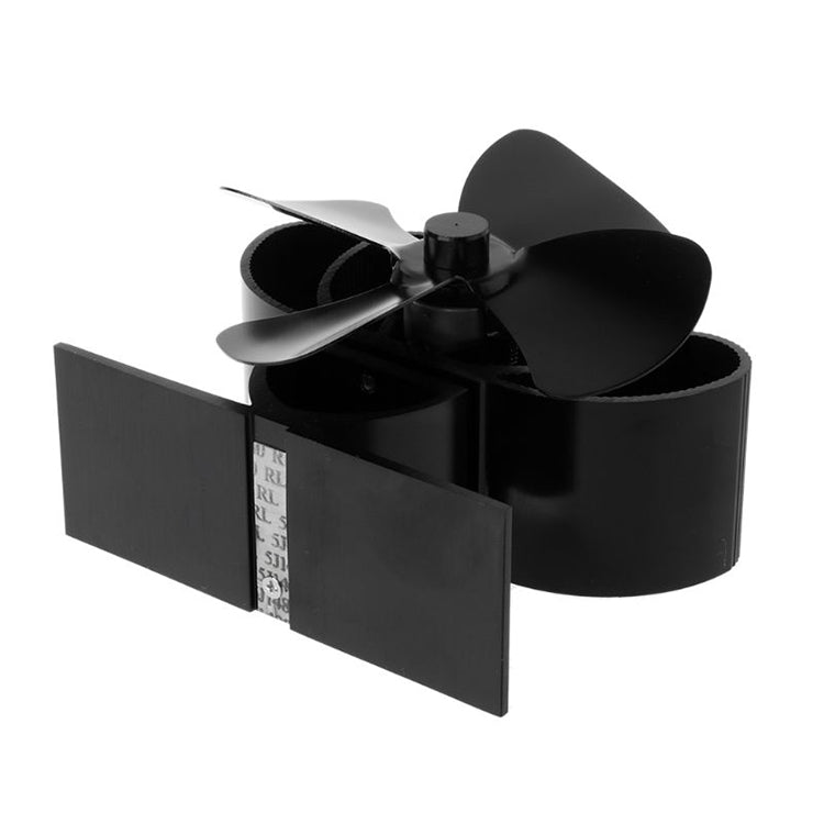 YL201 4-Blade High Temperature Metal Heat Powered Fireplace Stove Fan (Gold) by bashfashion