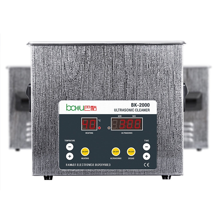 BAKU BK-2000 120W 3.36L LCD Display Heating Ultrasonic Cleaner with Basket, AC 110V, US Plug by BAKU