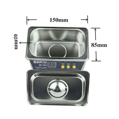 BAKU BK-3550 35W / 50W Adjustable 0.8L LCD Display Ultrasonic Cleaner, AC 220V, EU Plug by BAKU