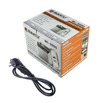 BAKU BK-3550 35W / 50W Adjustable 0.8L LCD Display Ultrasonic Cleaner, AC 220V, EU Plug by BAKU
