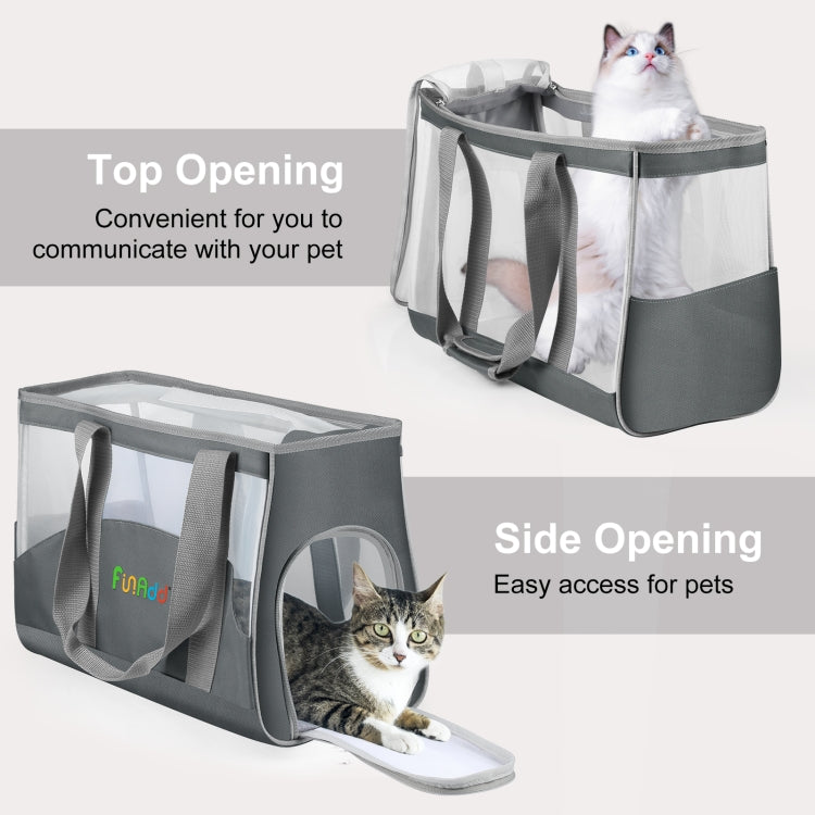 FUNADD Portable Breathable Pet Bag Outdoor Shoulder Tote Bag (Grey) by FunAdd