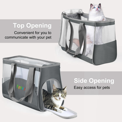 FUNADD Portable Breathable Pet Bag Outdoor Shoulder Tote Bag (Grey) by FunAdd
