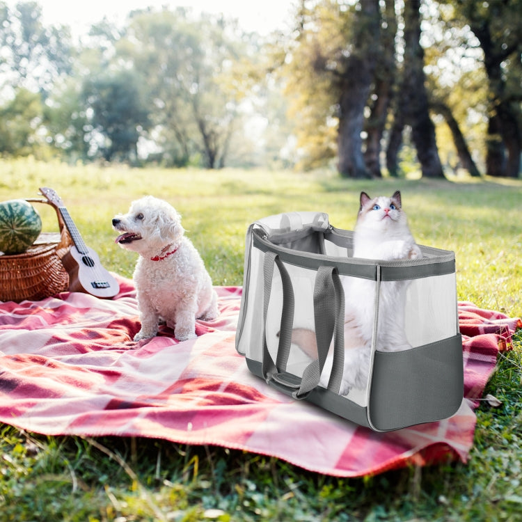 FUNADD Portable Breathable Pet Bag Outdoor Shoulder Tote Bag (Grey) by FunAdd
