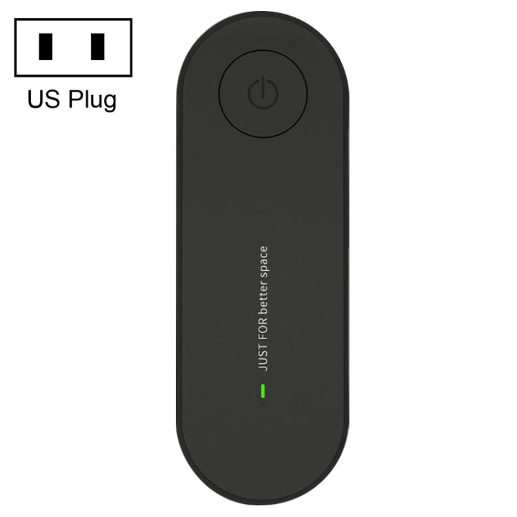 Mini Household Wireless Ultrasonic Deodorizer Vacuum Cleaner Dust Mite Controller, US Plug(Black) by bashfashion