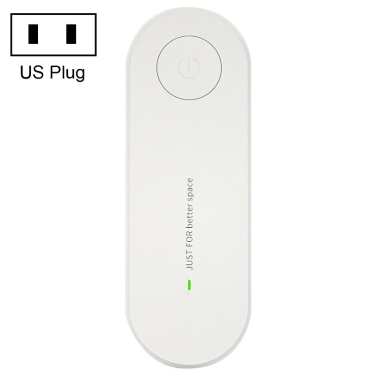 Mini Household Wireless Ultrasonic Deodorizer Vacuum Cleaner Dust Mite Controller, US Plug(White) by bashfashion