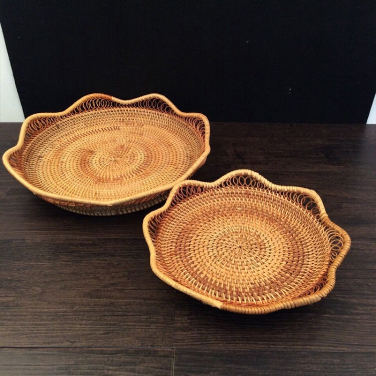 2pcs / Set GP3 Braided Sweet Vegetable Fruit Snack Storage Tray Basket by bashfashion